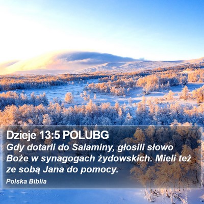 Dzieje 13:5 POLUBG Bible Verse Image