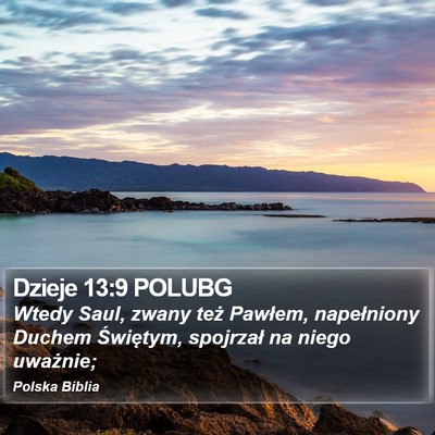 Dzieje 13:9 POLUBG Bible Verse Image
