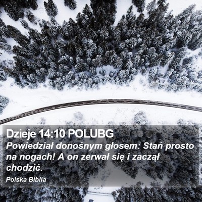 Dzieje 14:10 POLUBG Bible Verse Image
