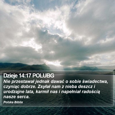 Dzieje 14:17 POLUBG Bible Verse Image
