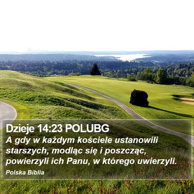 Dzieje 14:23 POLUBG Bible Verse Image