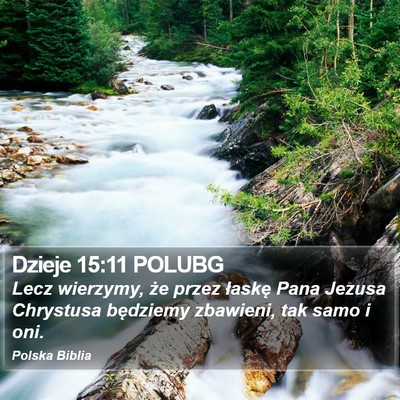 Dzieje 15:11 POLUBG Bible Verse Image