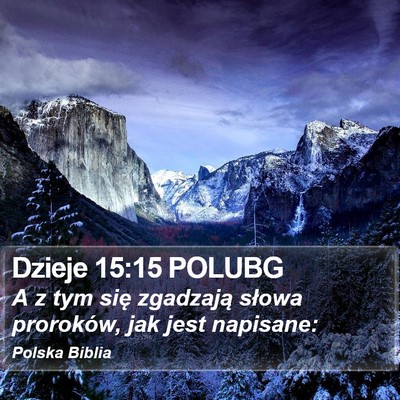 Dzieje 15:15 POLUBG Bible Verse Image