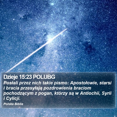 Dzieje 15:23 POLUBG Bible Verse Image