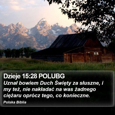 Dzieje 15:28 POLUBG Bible Verse Image