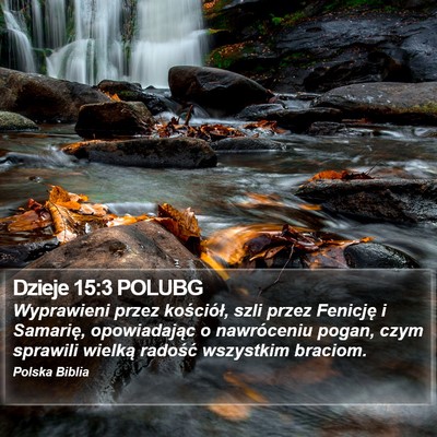 Dzieje 15:3 POLUBG Bible Verse Image