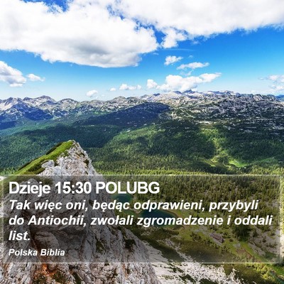 Dzieje 15:30 POLUBG Bible Verse Image
