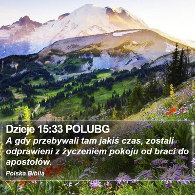 Dzieje 15:33 POLUBG Bible Verse Image