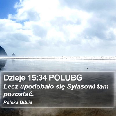 Dzieje 15:34 POLUBG Bible Verse Image