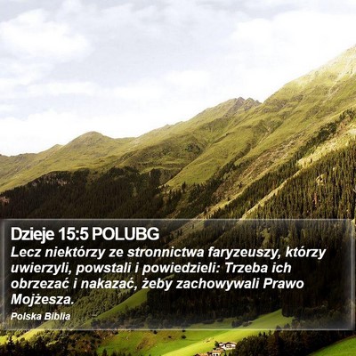 Dzieje 15:5 POLUBG Bible Verse Image