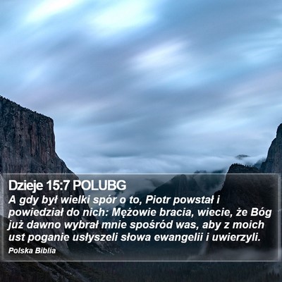 Dzieje 15:7 POLUBG Bible Verse Image