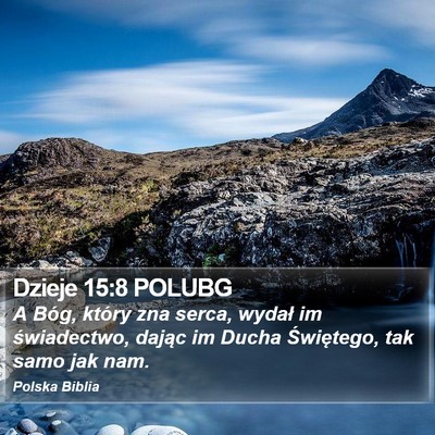 Dzieje 15:8 POLUBG Bible Verse Image