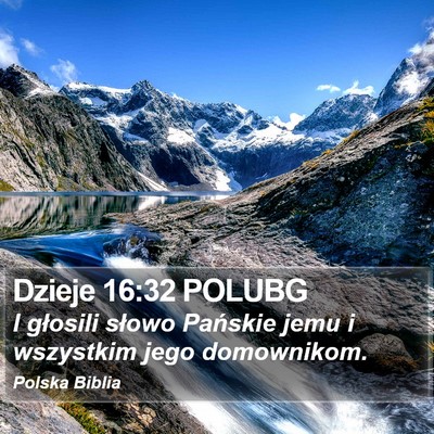 Dzieje 16:32 POLUBG Bible Verse Image
