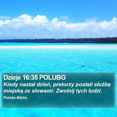 Dzieje 16:35 POLUBG Bible Verse Image