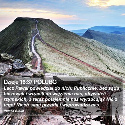 Dzieje 16:37 POLUBG Bible Verse Image