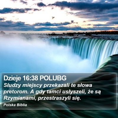 Dzieje 16:38 POLUBG Bible Verse Image
