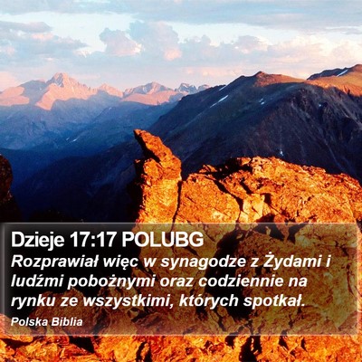 Dzieje 17:17 POLUBG Bible Verse Image