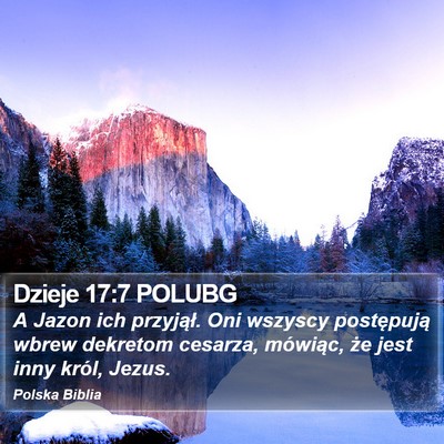 Dzieje 17:7 POLUBG Bible Verse Image
