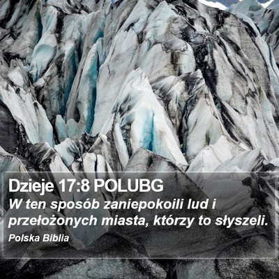 Dzieje 17:8 POLUBG Bible Verse Image