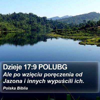 Dzieje 17:9 POLUBG Bible Verse Image