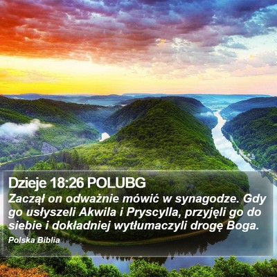 Dzieje 18:26 POLUBG Bible Verse Image