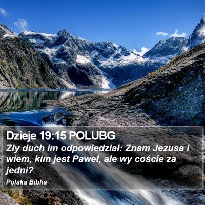 Dzieje 19:15 POLUBG Bible Verse Image