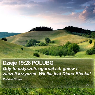Dzieje 19:28 POLUBG Bible Verse Image