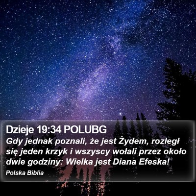 Dzieje 19:34 POLUBG Bible Verse Image