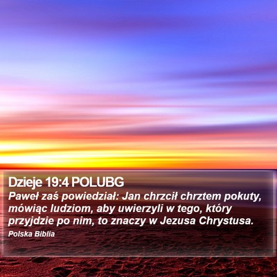 Dzieje 19:4 POLUBG Bible Verse Image