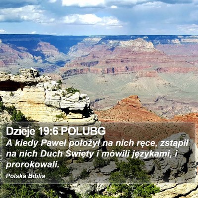 Dzieje 19:6 POLUBG Bible Verse Image
