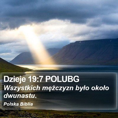 Dzieje 19:7 POLUBG Bible Verse Image