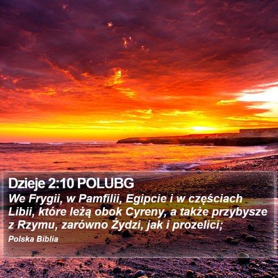 Dzieje 2:10 POLUBG Bible Verse Image