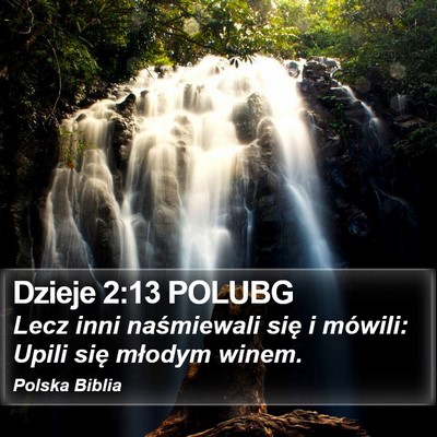 Dzieje 2:13 POLUBG Bible Verse Image
