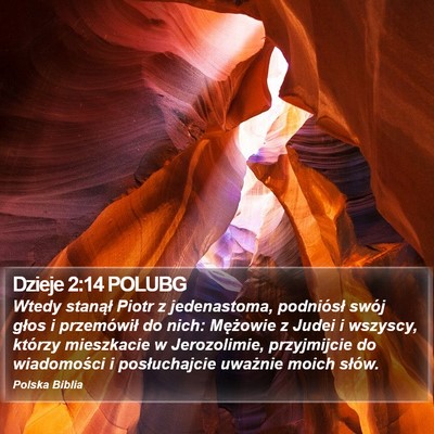 Dzieje 2:14 POLUBG Bible Verse Image