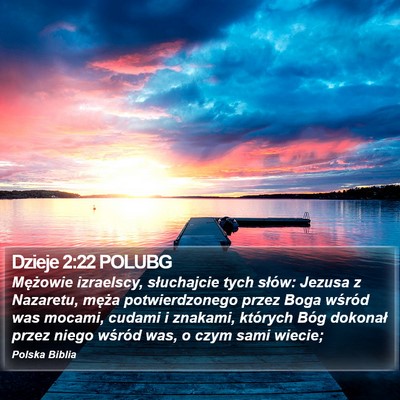 Dzieje 2:22 POLUBG Bible Verse Image