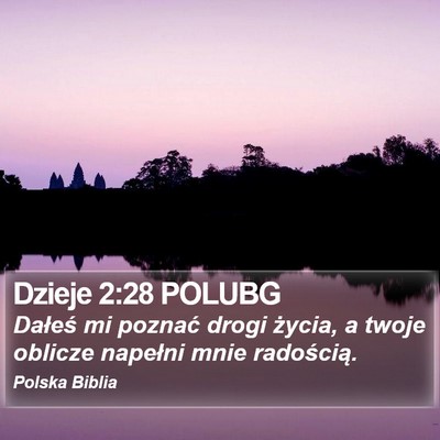 Dzieje 2:28 POLUBG Bible Verse Image