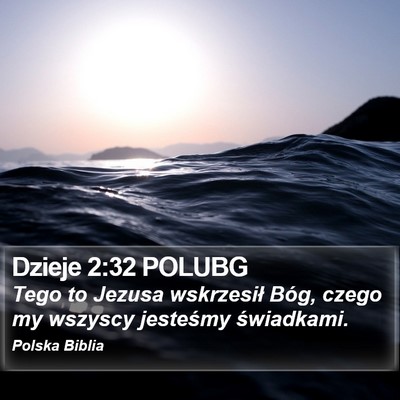 Dzieje 2:32 POLUBG Bible Verse Image