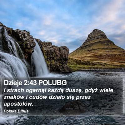 Dzieje 2:43 POLUBG Bible Verse Image
