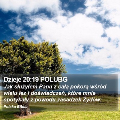 Dzieje 20:19 POLUBG Bible Verse Image
