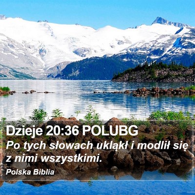 Dzieje 20:36 POLUBG Bible Verse Image