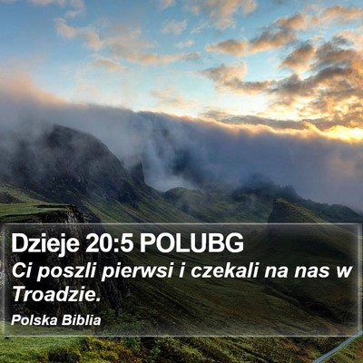 Dzieje 20:5 POLUBG Bible Verse Image