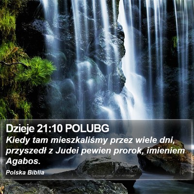 Dzieje 21:10 POLUBG Bible Verse Image