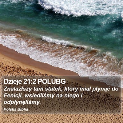 Dzieje 21:2 POLUBG Bible Verse Image
