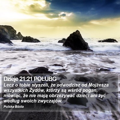 Dzieje 21:21 POLUBG Bible Verse Image
