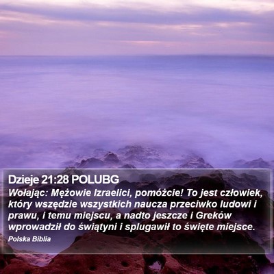 Dzieje 21:28 POLUBG Bible Verse Image