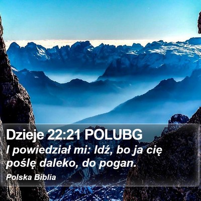 Dzieje 22:21 POLUBG Bible Verse Image