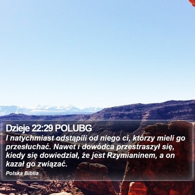 Dzieje 22:29 POLUBG Bible Verse Image