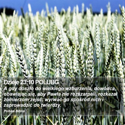 Dzieje 23:10 POLUBG Bible Verse Image