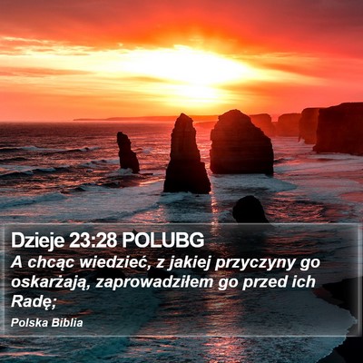 Dzieje 23:28 POLUBG Bible Verse Image
