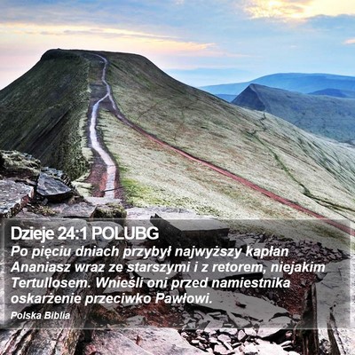 Dzieje 24:1 POLUBG Bible Verse Image